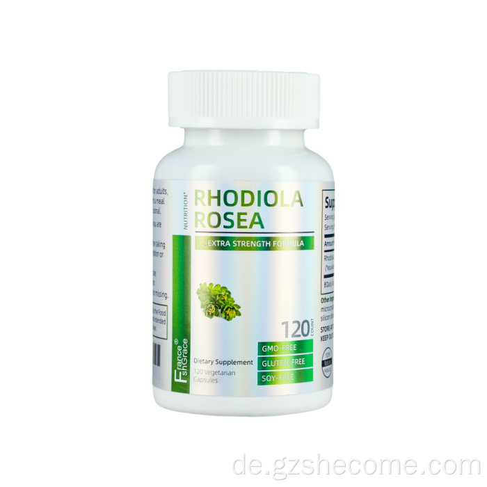 Hochwertige Rhodiola -Rosea -Kapseln unterstützen das Gehirn